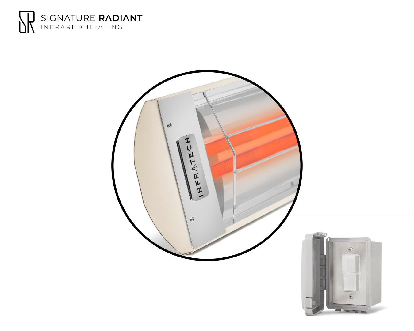 Package: 1 x 6kW infrared heater CD Series - with ON-OFF