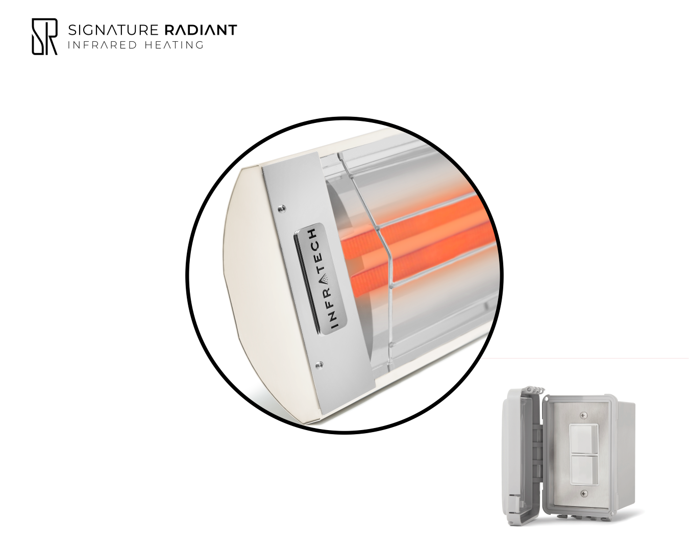 Package: 1 x 6kW infrared heater CD Series - with ON-OFF