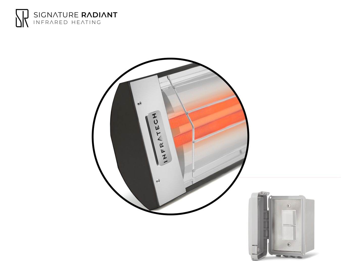 Package: 1 x 6kW infrared heater CD Series - with ON-OFF