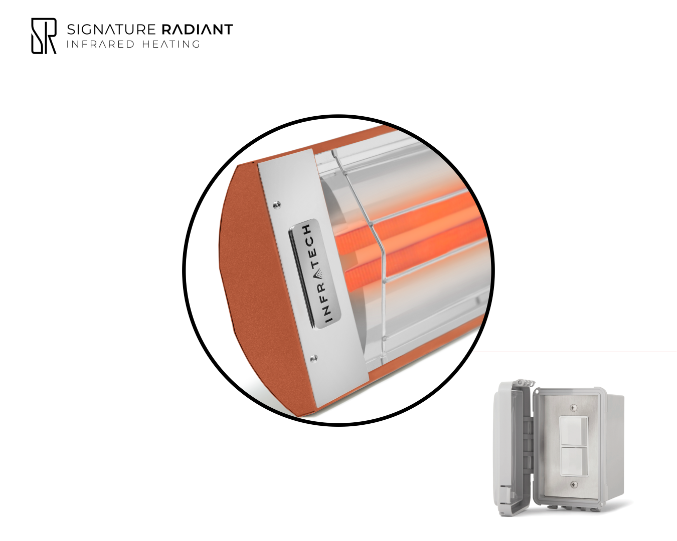 Package: 1 x 6kW infrared heater CD Series - with ON-OFF