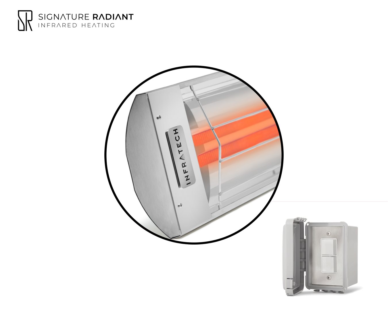 Package: 1 x 6kW infrared heater CD Series - with ON-OFF
