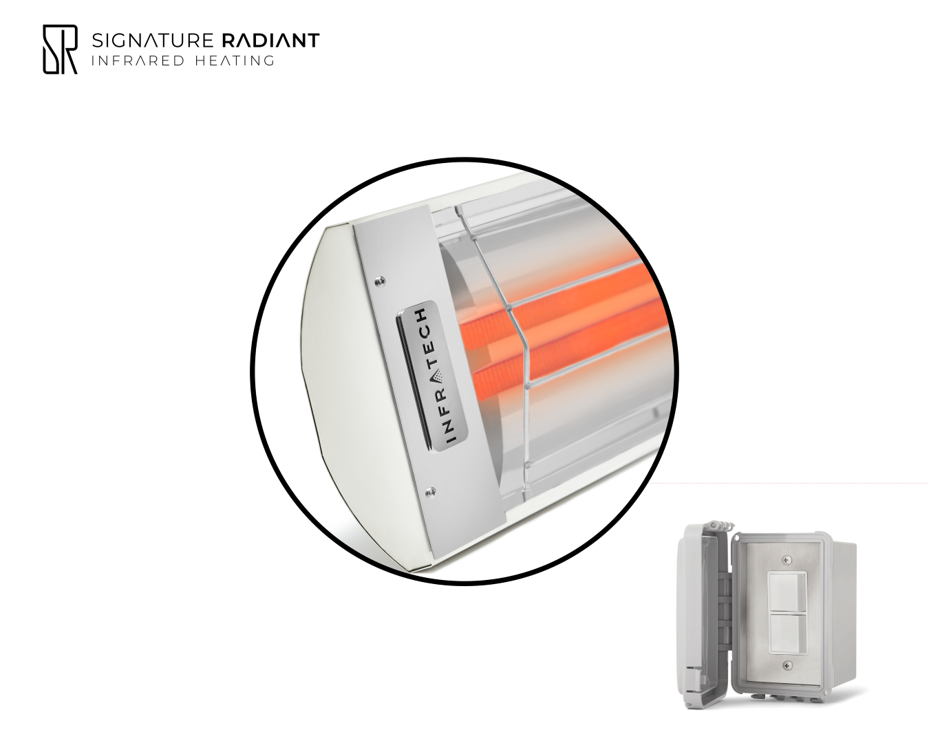 Package: 1 x 6kW infrared heater CD Series - with ON-OFF