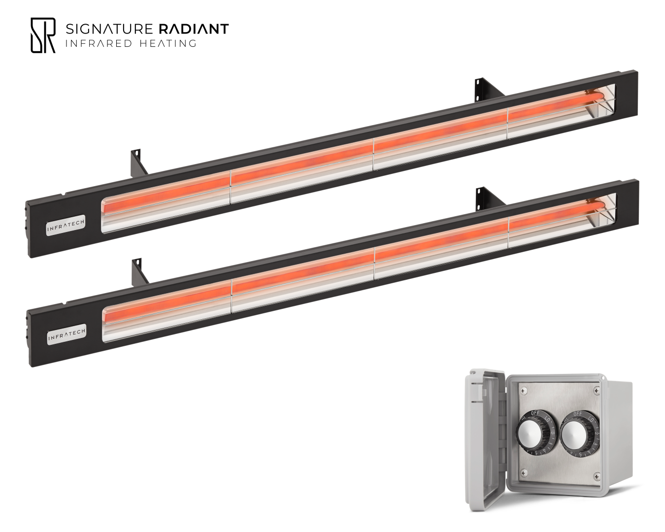 Package: 2 x 3kW infrared heater SL Series - with Regulator