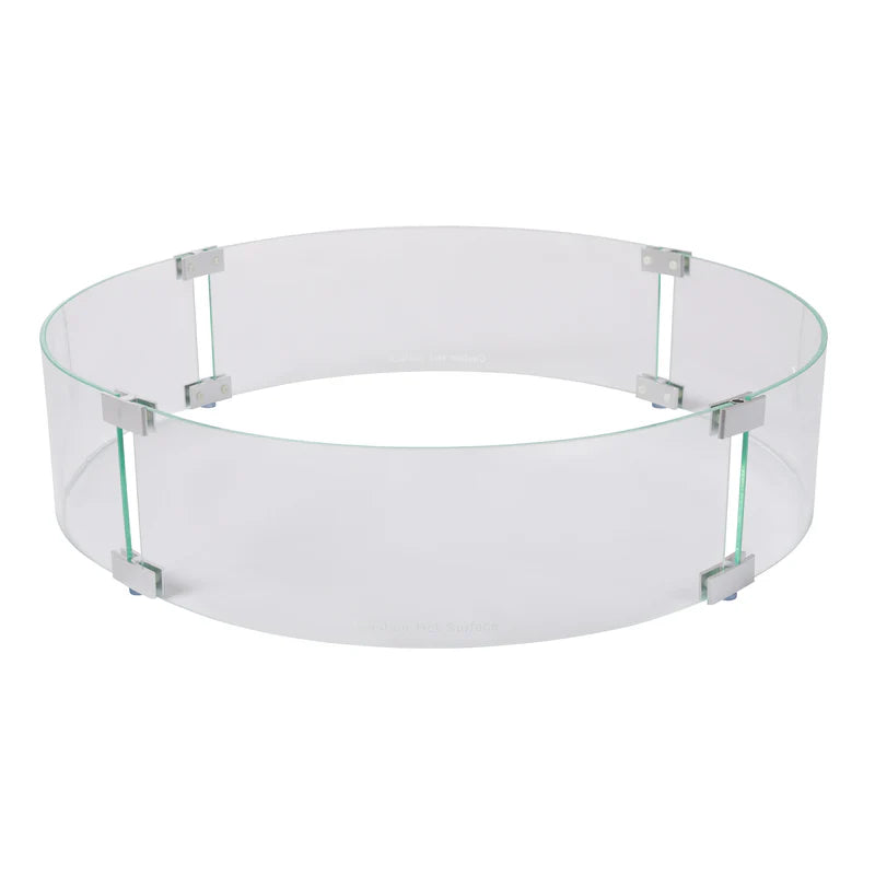 Glass Wind Guard For Infinity, Tao & Avalon- 30" Round (GWS-30R)